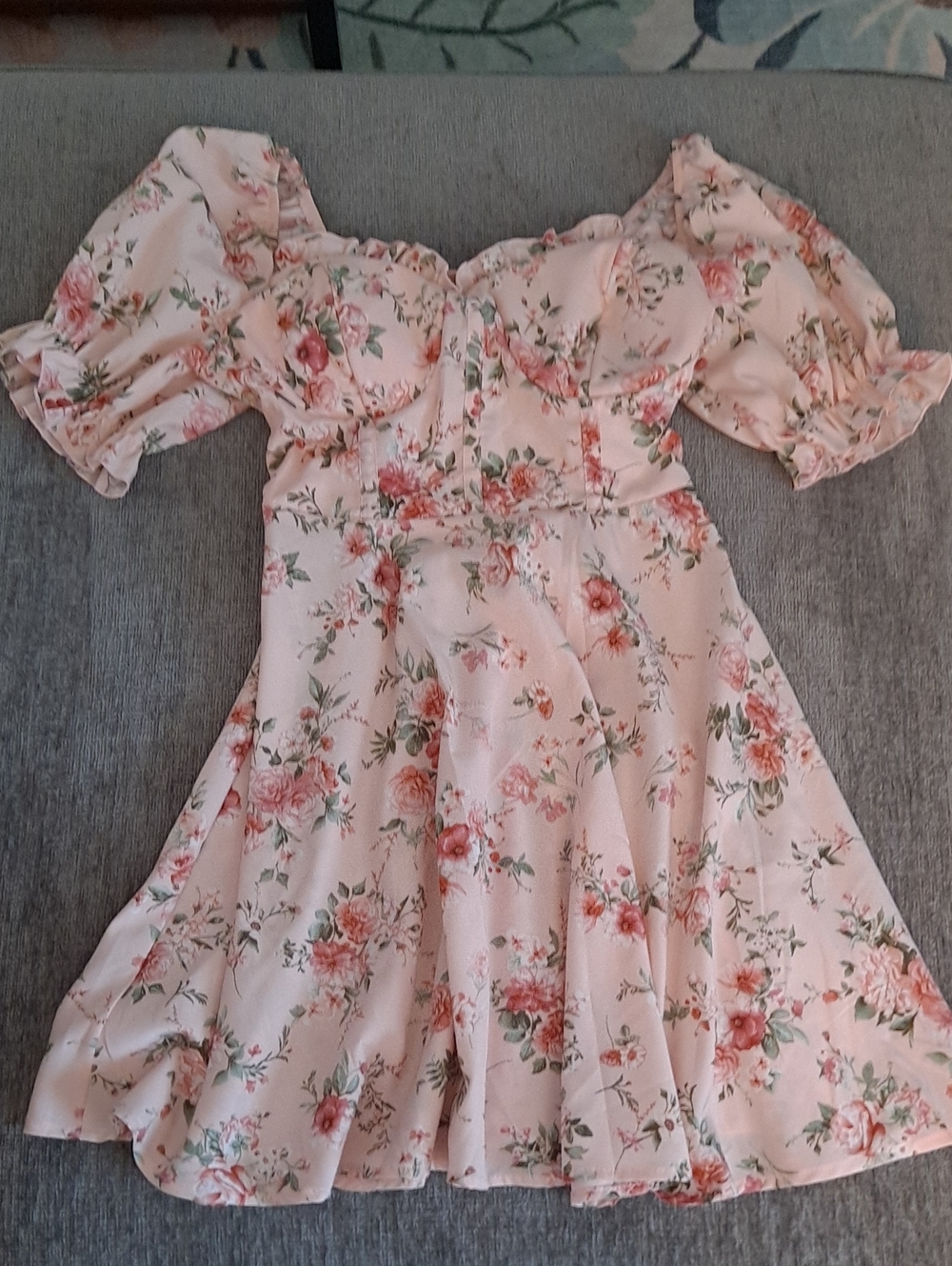 Inspired Hearts Pink Floral Midi Dress